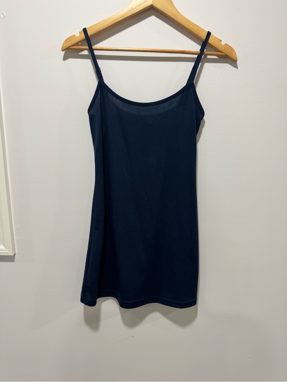Favori Navy Slip Dress Layering Cami Midi Dress Size 36‎ Size 6 to 8 Size Small